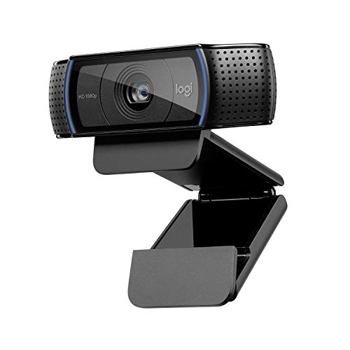 USB Webcam PC Autofocus per Video Chat/Registrazione/Skype Streaming Webcam 1080p Full HD Doppio Microfono Stereo Compatibile con Windows FaceTime Mac e Android otturatore della Privacy 